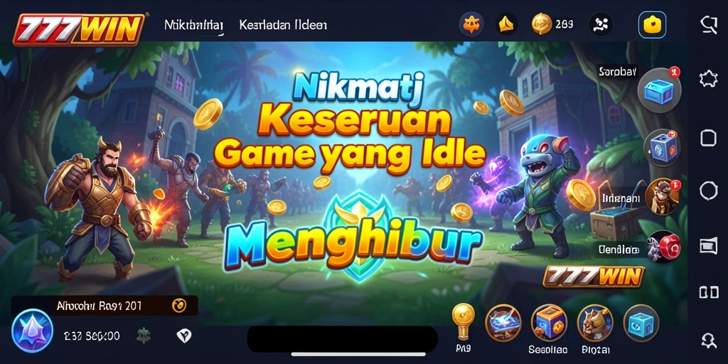 Tampilan gameplay seru di 777WIN dengan elemen Idle.
