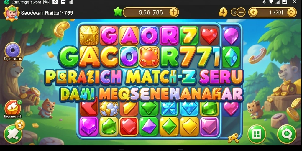 Tampilan gameplay seru GACOR777 dengan kombinasi warna yang menarik.