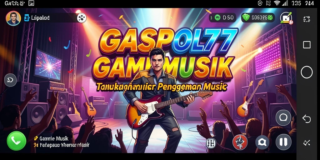 Screenshot utama GASPOL77 menampilkan gameplay seru dengan berbagai pilihan lagu.