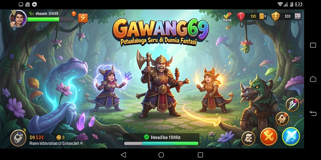 Tangkapan layar GAWANG69 menampilkan aksi petualangan yang seru dan grafis menakjubkan.