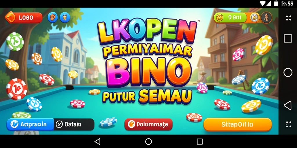 Tampilan gameplay seru LKOPEN dengan suasana Bingo yang menarik.