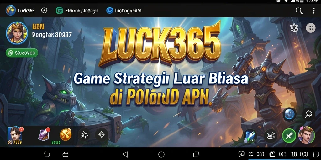 Tampilan menarik gameplay SLG di LUCK365.