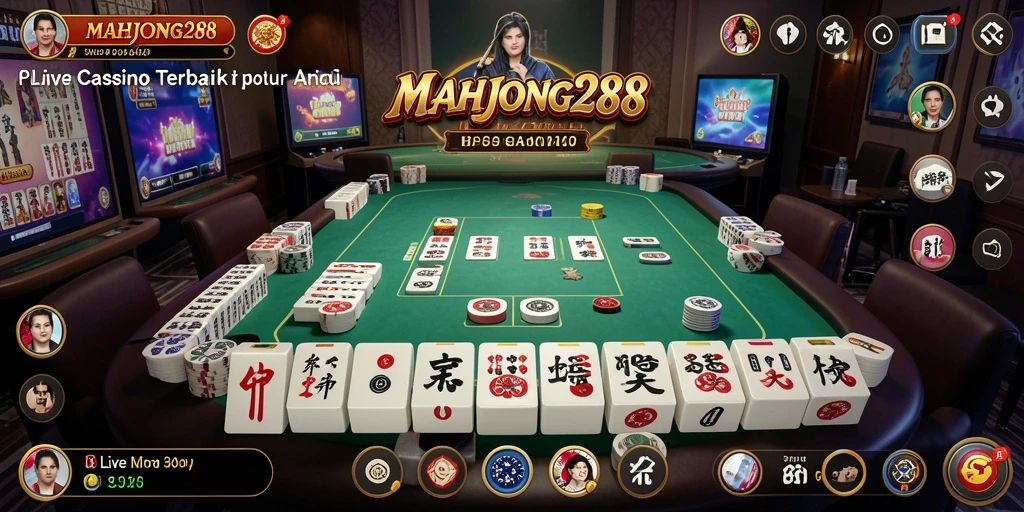 Screenshot gameplay menarik dari MAHJONG288 dalam suasana Live Casino.