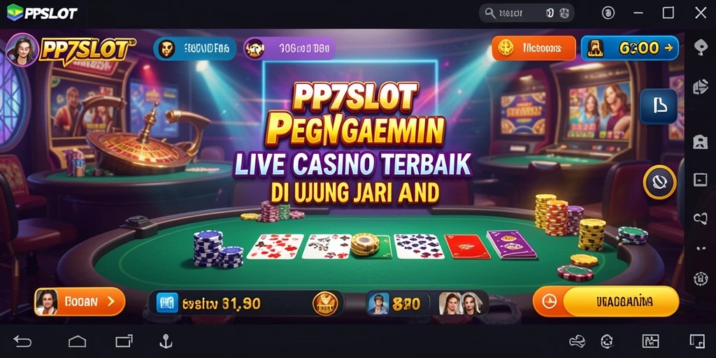 Tampilan gameplay Live Casino yang mengasyikkan di PP7SLOT