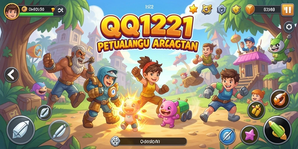Tampilan gameplay seru dari QQ1221 yang penuh tantangan.