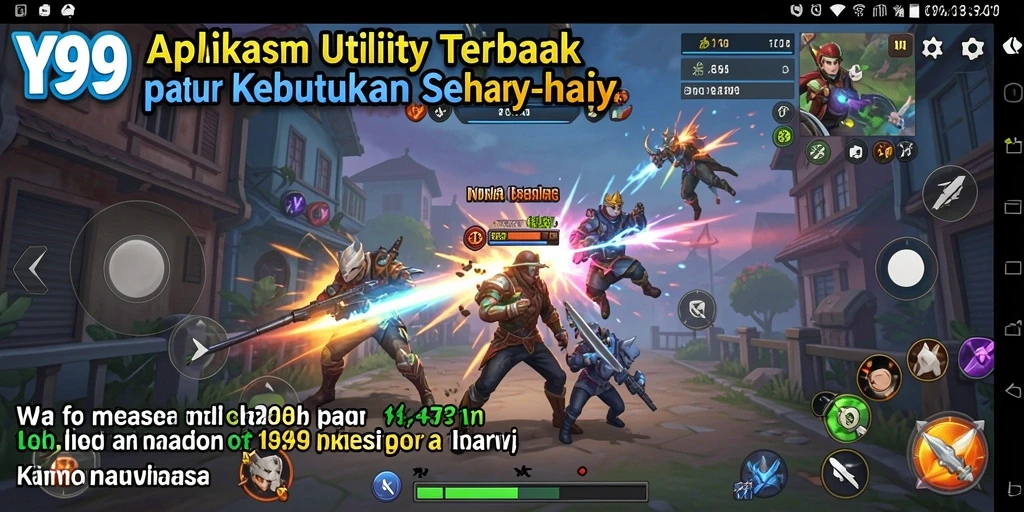 Tampilan antarmuka pengguna Y89 yang intuitif dan fungsional.