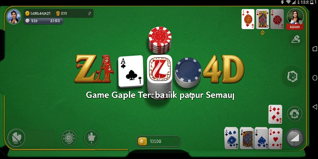 Screenshot gameplay ZARA4D menampilkan permainan Gaple yang seru.